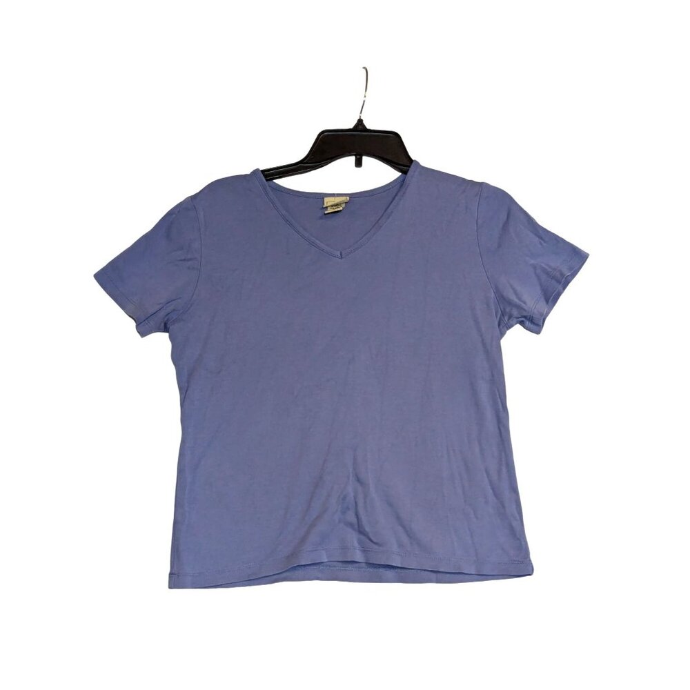 L.L.Bean XS-REG Womens V-Neck Short-Sleeve T-Shirt
